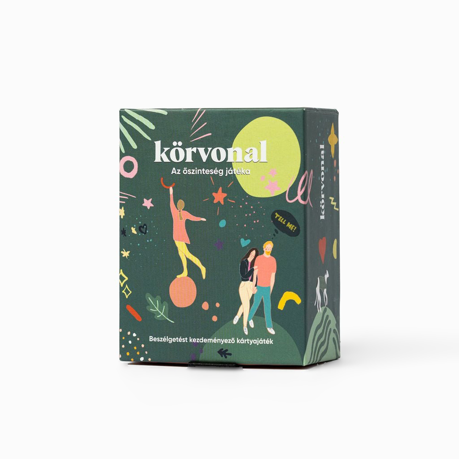 körvonal – beszélgetős kártyajáték